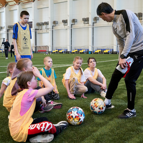 В Астане прошел фестиваль футбола для детей в рамках UEFA Grassroots Awards Winners 2023/24