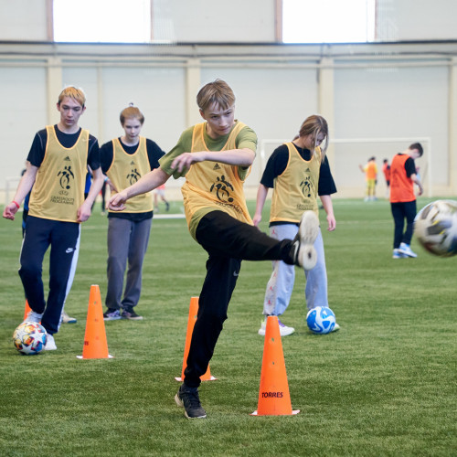 В Астане прошел фестиваль футбола для детей в рамках UEFA Grassroots Awards Winners 2023/24