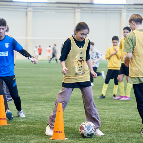 В Астане прошел фестиваль футбола для детей в рамках UEFA Grassroots Awards Winners 2023/24