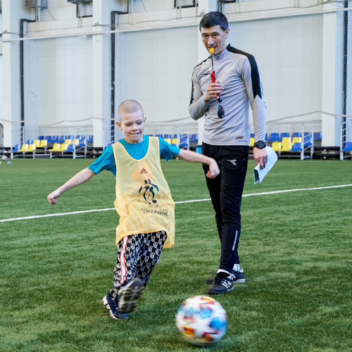 В Астане прошел фестиваль футбола для детей в рамках UEFA Grassroots Awards Winners 2023/24