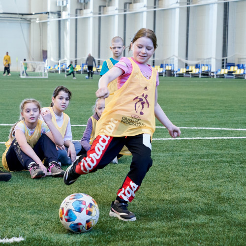 В Астане прошел фестиваль футбола для детей в рамках UEFA Grassroots Awards Winners 2023/24