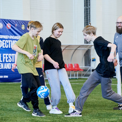 В Астане прошел фестиваль футбола для детей в рамках UEFA Grassroots Awards Winners 2023/24