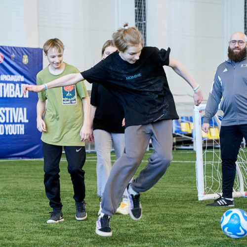 В Астане прошел фестиваль футбола для детей в рамках UEFA Grassroots Awards Winners 2023/24