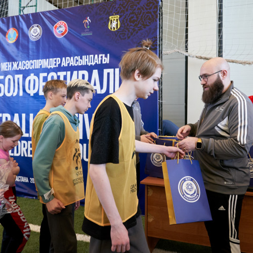 В Астане прошел фестиваль футбола для детей в рамках UEFA Grassroots Awards Winners 2023/24