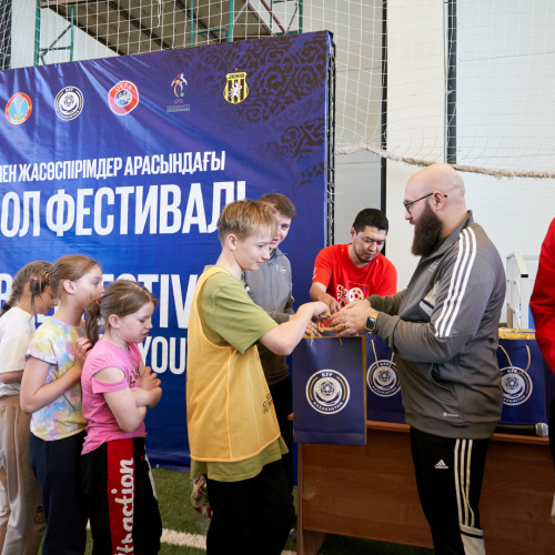 В Астане прошел фестиваль футбола для детей в рамках UEFA Grassroots Awards Winners 2023/24