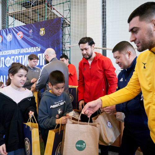 В Астане прошел фестиваль футбола для детей в рамках UEFA Grassroots Awards Winners 2023/24