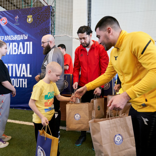 В Астане прошел фестиваль футбола для детей в рамках UEFA Grassroots Awards Winners 2023/24