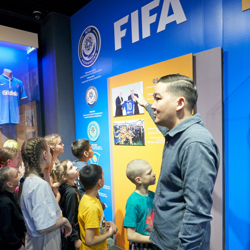 В Астане прошел фестиваль футбола для детей в рамках UEFA Grassroots Awards Winners 2023/24