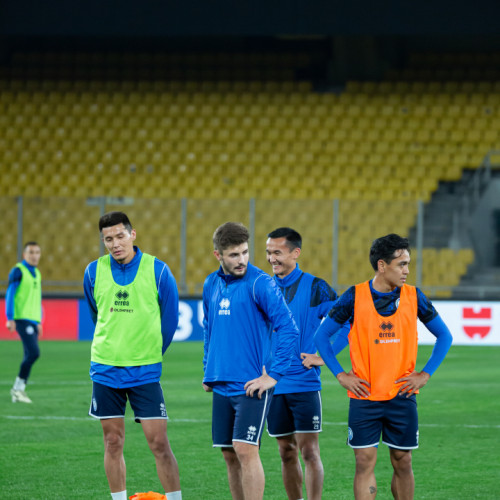 Pre-match training session of the Kazakhstan national team in Athens