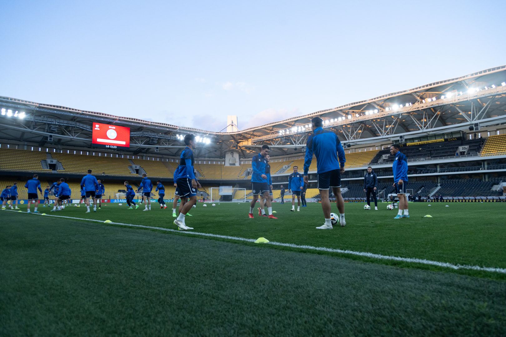 Pre-match training session of the Kazakhstan national team in Athens