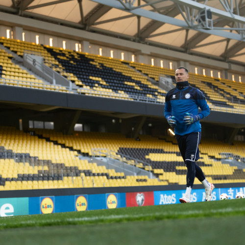 Pre-match training session of the Kazakhstan national team in Athens