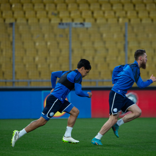 Pre-match training session of the Kazakhstan national team in Athens