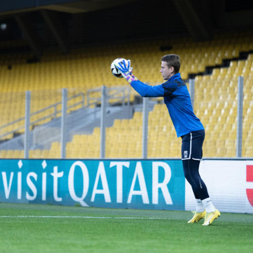Pre-match training session of the Kazakhstan national team in Athens
