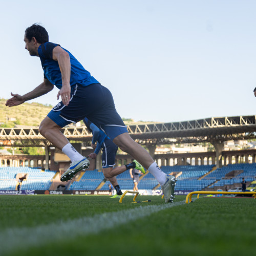 Pre-match training session of the Kazakhstan national team in Yerevan