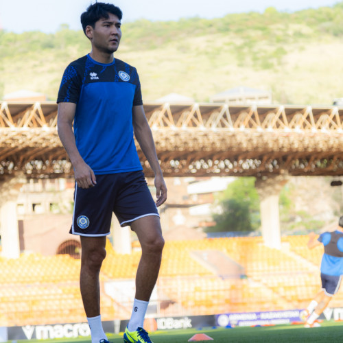 Pre-match training session of the Kazakhstan national team in Yerevan