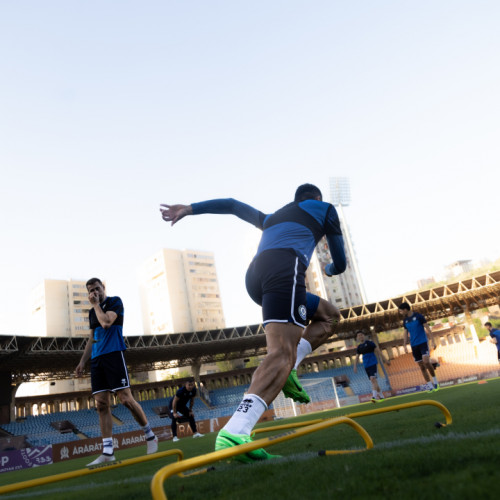 Pre-match training session of the Kazakhstan national team in Yerevan
