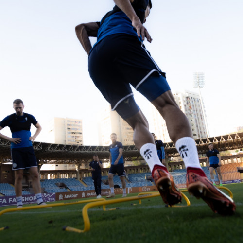 Pre-match training session of the Kazakhstan national team in Yerevan