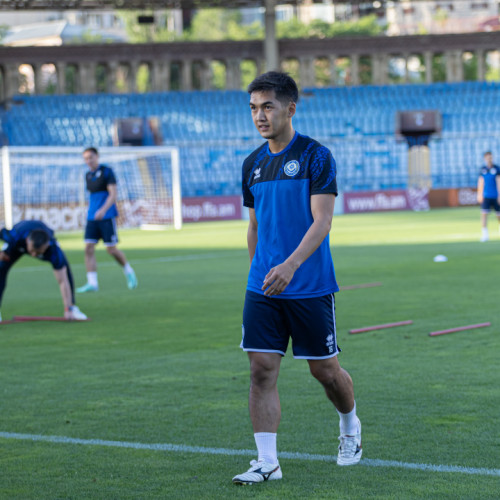 Pre-match training session of the Kazakhstan national team in Yerevan