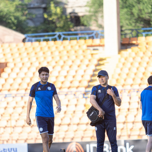 Pre-match training session of the Kazakhstan national team in Yerevan