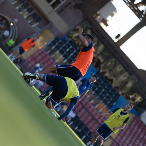 Pre-match training session of the Kazakhstan national team in Yerevan