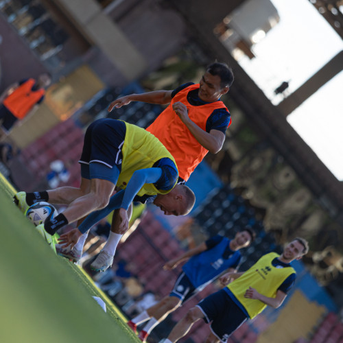 Pre-match training session of the Kazakhstan national team in Yerevan