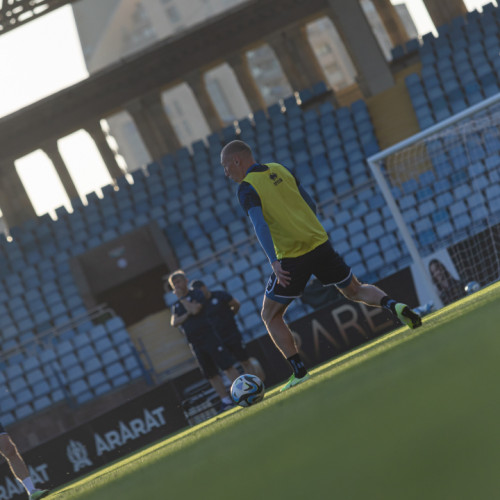Pre-match training session of the Kazakhstan national team in Yerevan