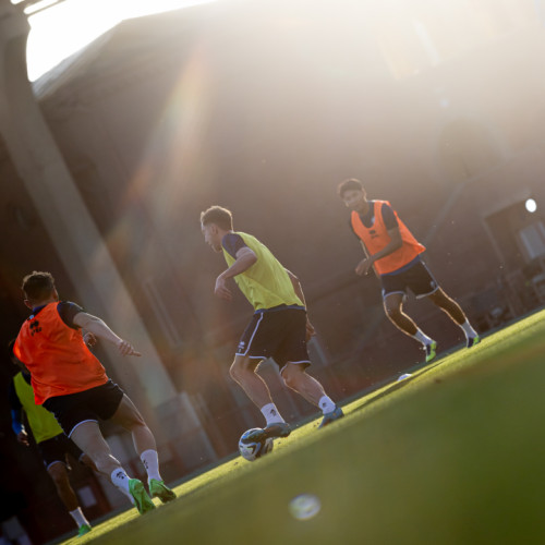 Pre-match training session of the Kazakhstan national team in Yerevan