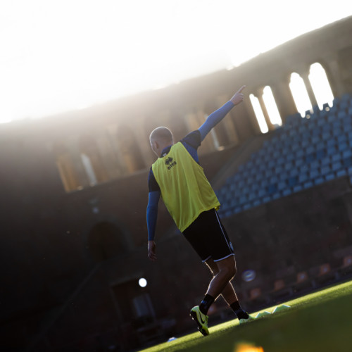 Pre-match training session of the Kazakhstan national team in Yerevan