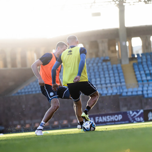 Pre-match training session of the Kazakhstan national team in Yerevan