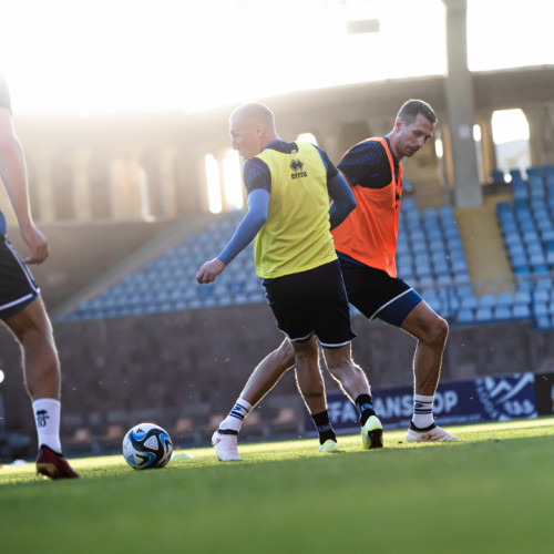 Pre-match training session of the Kazakhstan national team in Yerevan