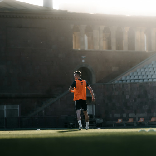 Pre-match training session of the Kazakhstan national team in Yerevan