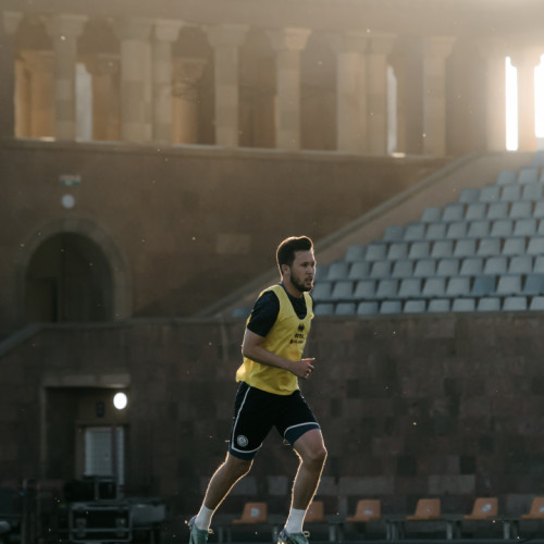 Pre-match training session of the Kazakhstan national team in Yerevan