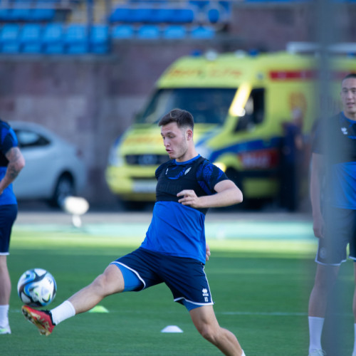 Pre-match training session of the Kazakhstan national team in Yerevan