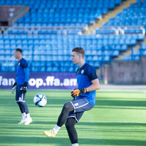 Pre-match training session of the Kazakhstan national team in Yerevan
