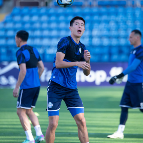 Pre-match training session of the Kazakhstan national team in Yerevan