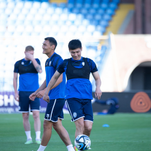 Pre-match training session of the Kazakhstan national team in Yerevan