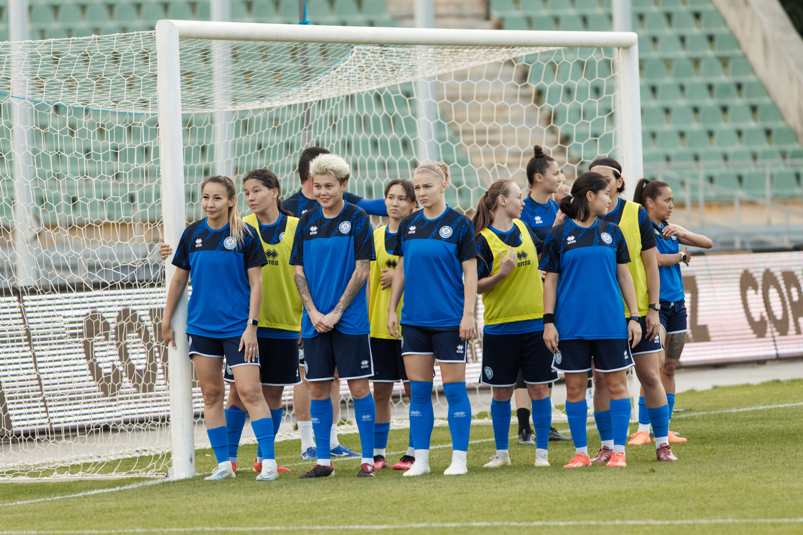 Pre-match training session
