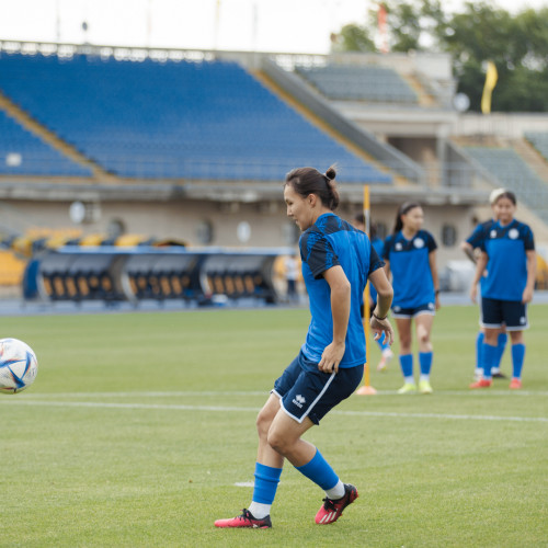 Pre-match training session