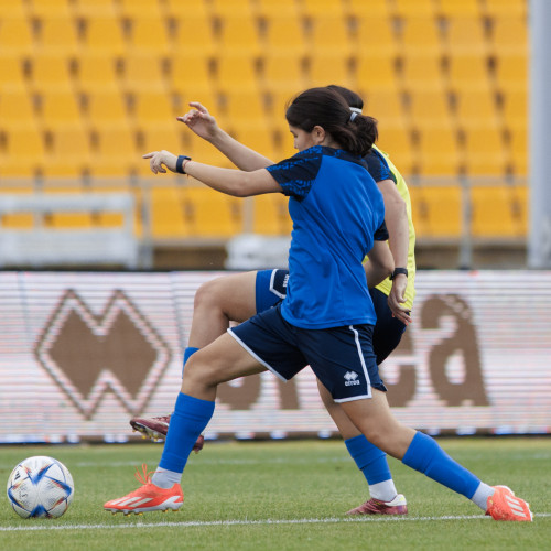 Pre-match training session