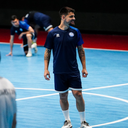 Pre-match training session