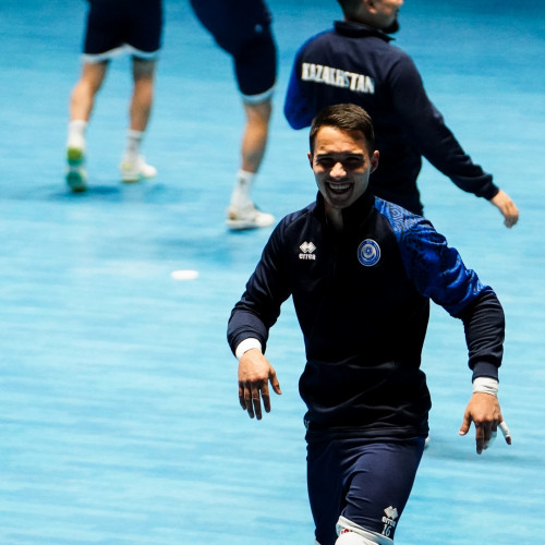 Pre-match training session