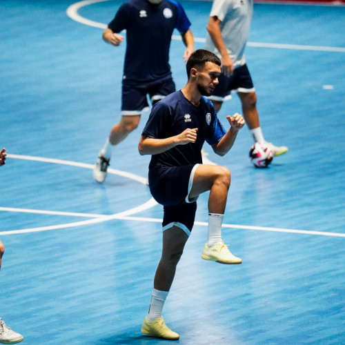 Pre-match training session