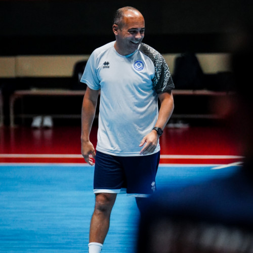 Pre-match training session