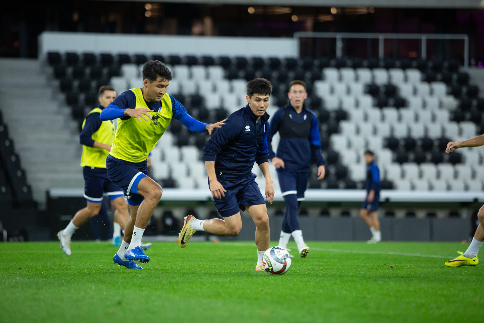Pre-match training session of Kazakhstan national team