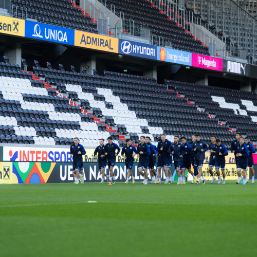 Pre-match training session of Kazakhstan national team