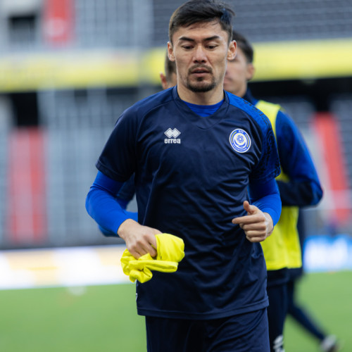 Pre-match training session of Kazakhstan national team