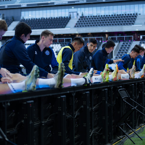 Pre-match training session of Kazakhstan national team