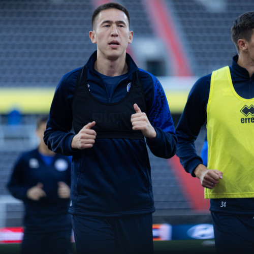 Pre-match training session of Kazakhstan national team