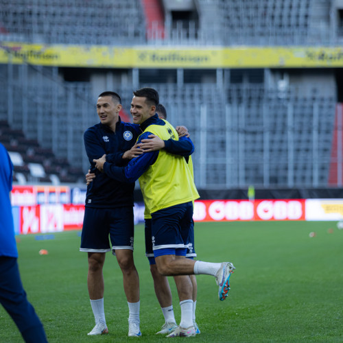 Pre-match training session of Kazakhstan national team
