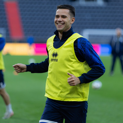 Pre-match training session of Kazakhstan national team